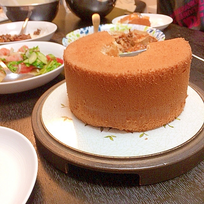 自家製酵母のシフォンケーキ