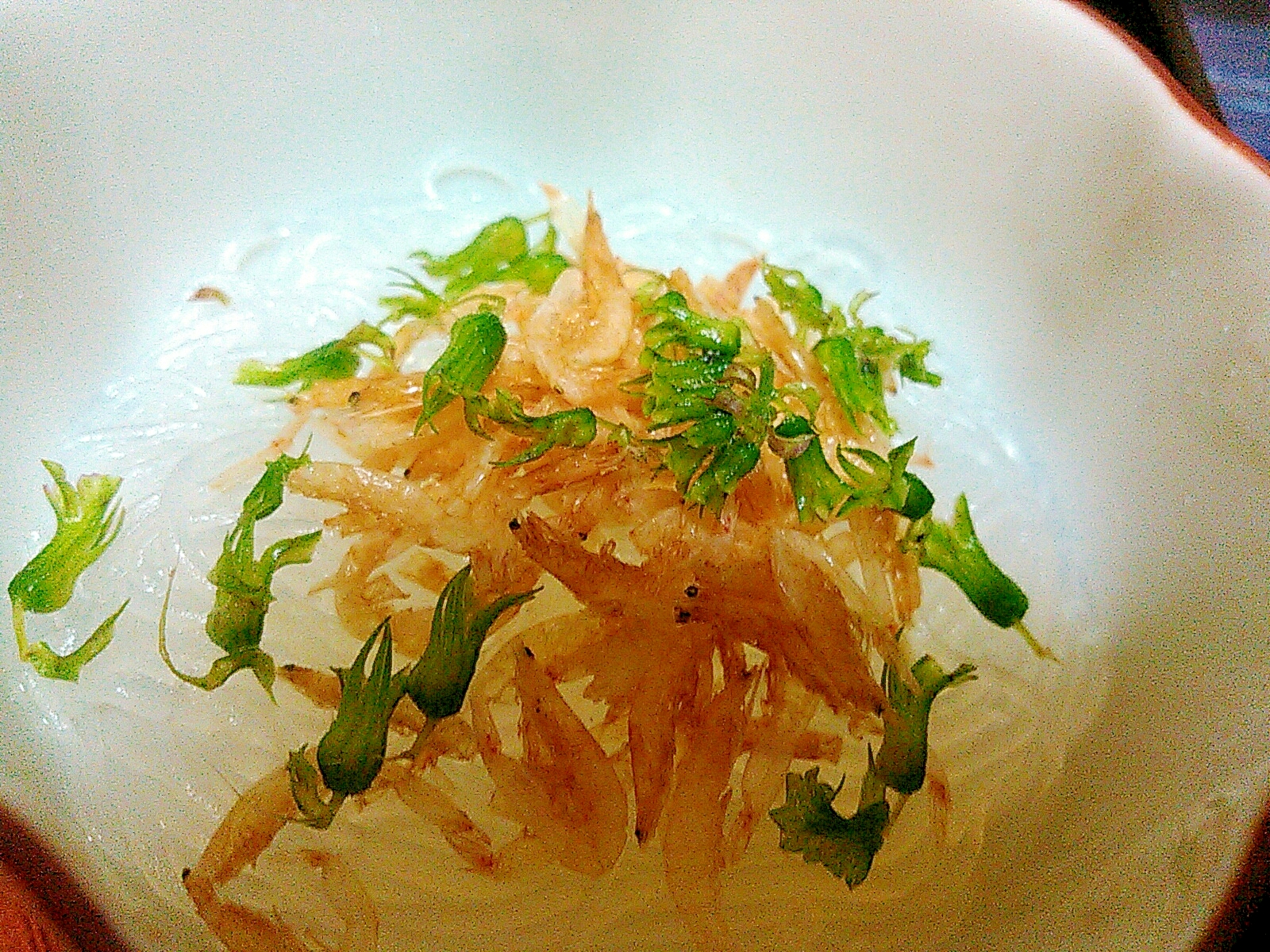 穂しそ桜えび散らし☆春雨の酢の物