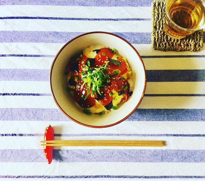 自宅で簡単に！！まぐろの漬け丼