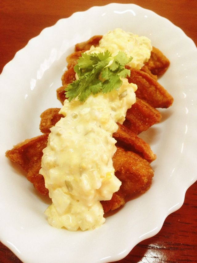 チキンじゃないけど～車麩でチキン南蛮風♪