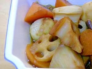 冷凍食品で野菜の味噌煮