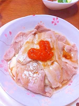 簡単！蒸し豚豆腐！