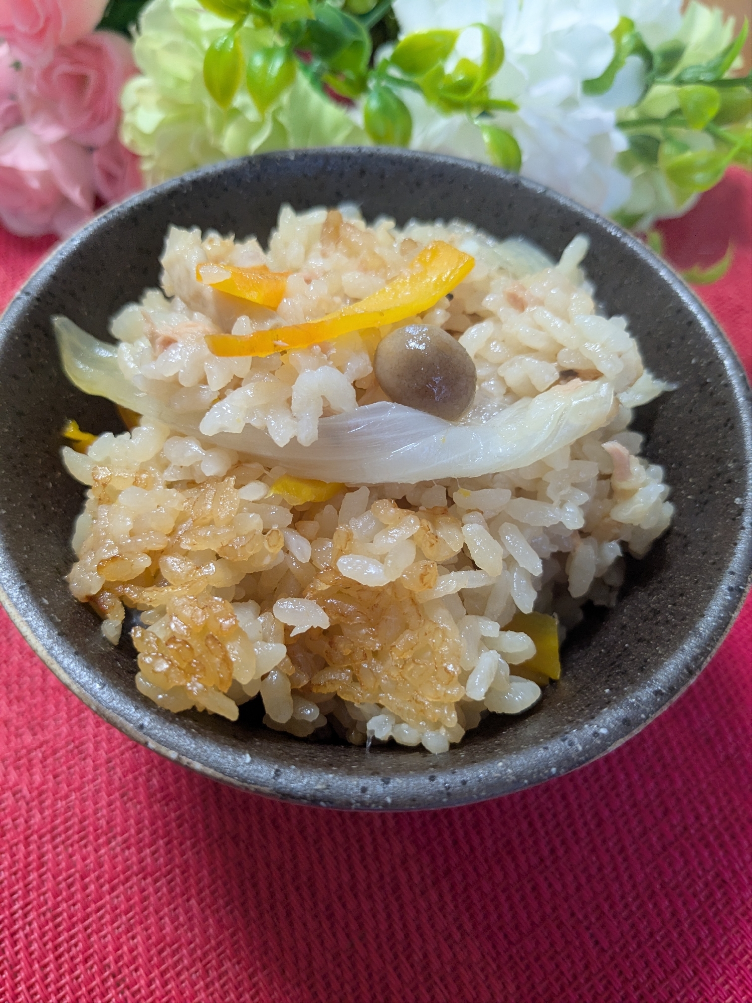〜ツナ缶と玉ねぎの炊き込みご飯〜