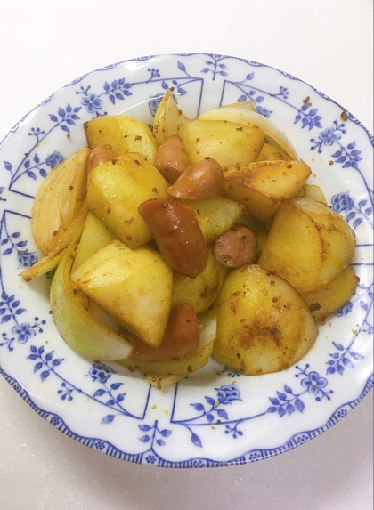 もよよんさん、カレー風味のジャーマンポテト作りました♪これはビールに合いますね❣️今度は夕食で作ります(*^ω^*)♡