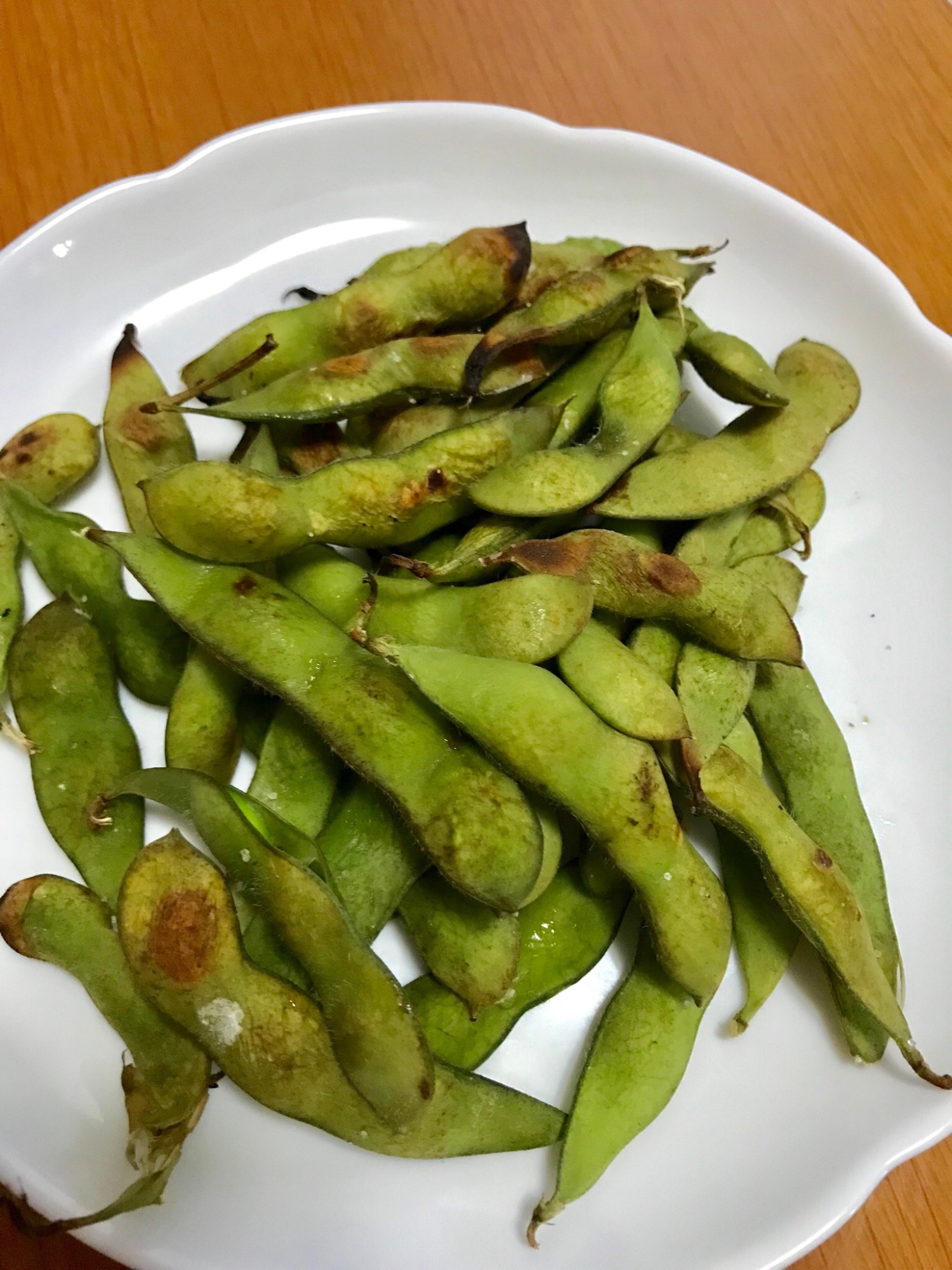 グリルで焼くだけ、一番簡単な焼き枝豆