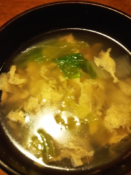 白菜としいたけの中華スープ