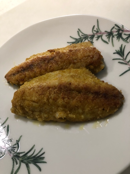 アジのカレー粉焼き