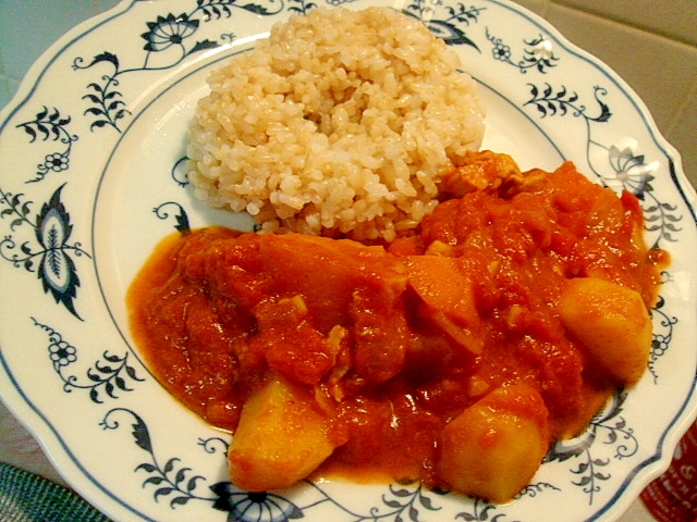 トマトカレー　圧力鍋使用