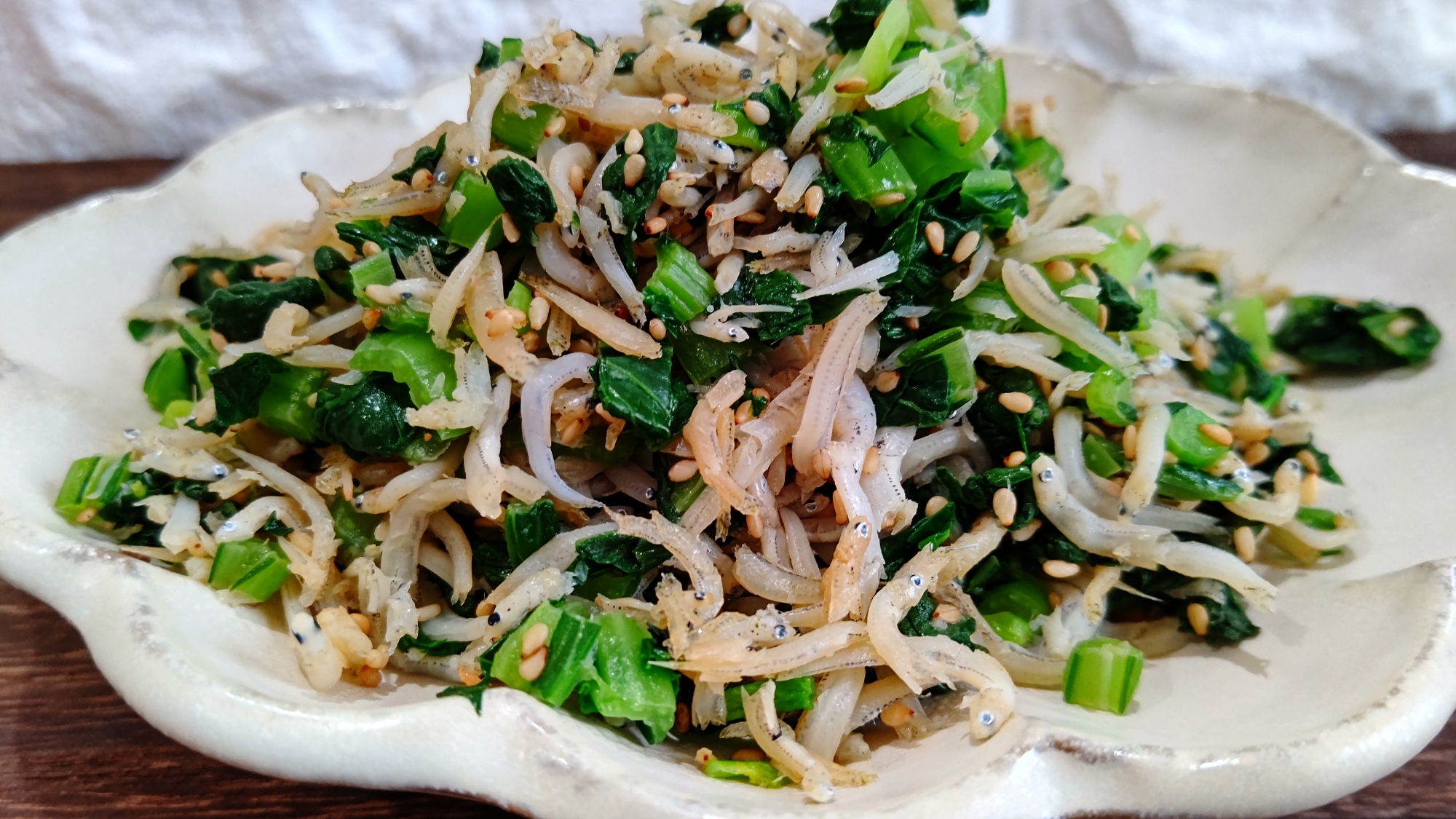 【作り置き】しらす干しと小松菜のふりかけ