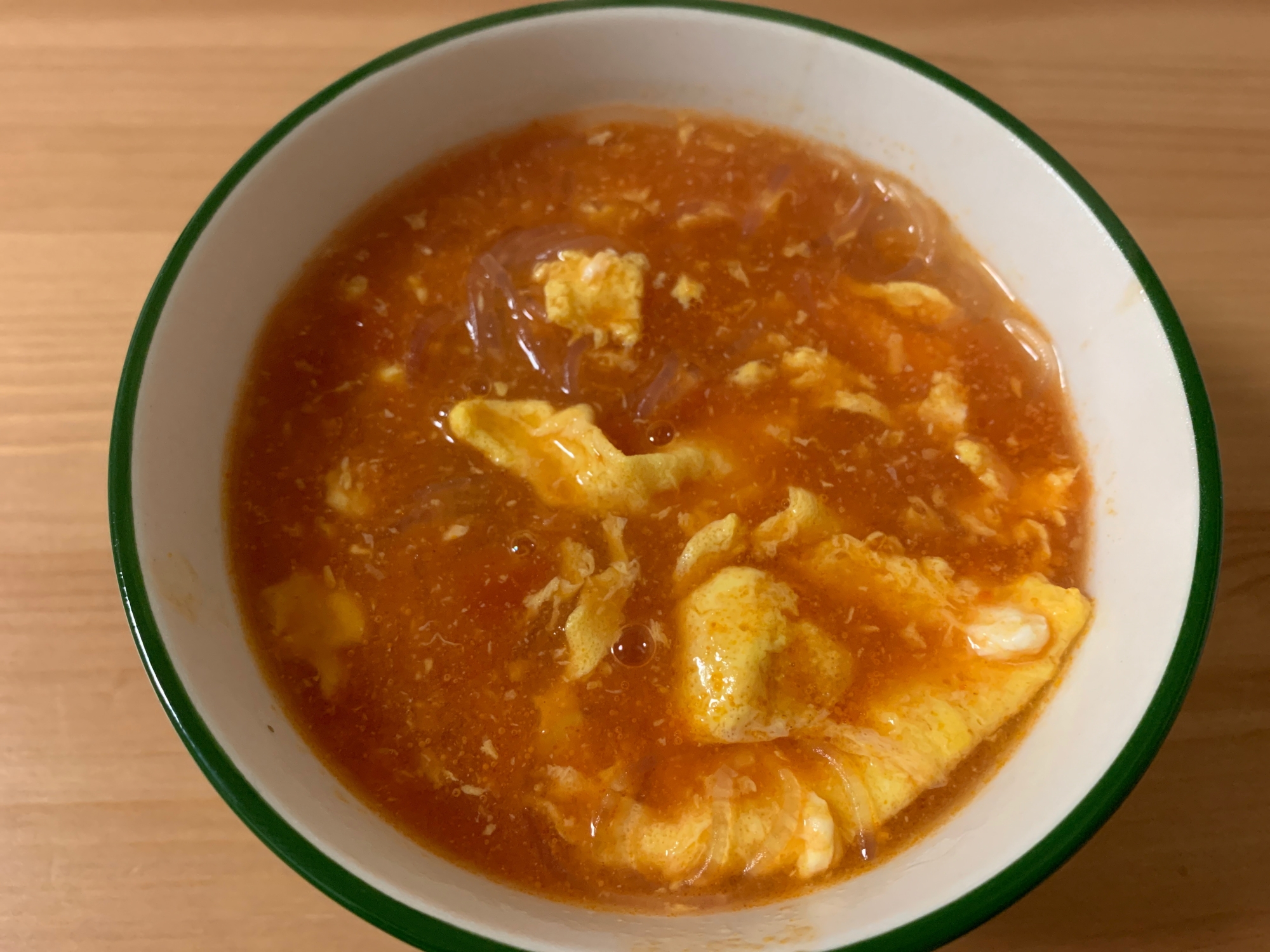トマト缶春雨スープ
