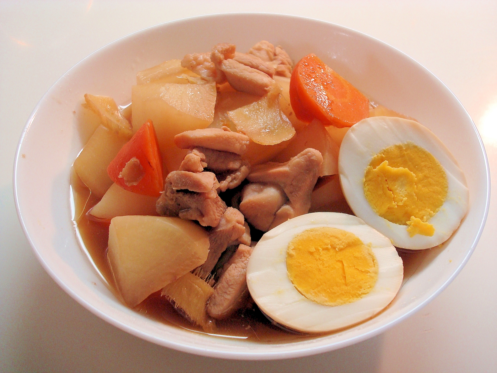 簡単が一番★鶏肉と卵のこっくり煮～♪