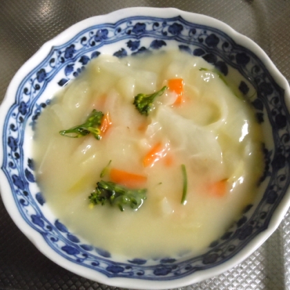 寒い日に具たくさんのスープで美味しく温まれました。
美味しいレシピごちそうさまです。