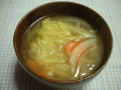 具たくさんなお味噌汁大好きです(*^▽^*)
白菜の甘みがいいですね♡
とっても美味しくいただきました。
御馳走様でした
!(^^)!
