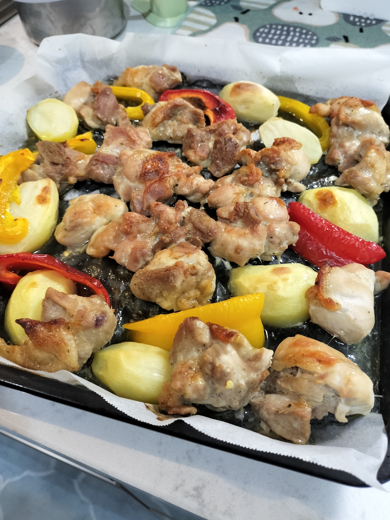 鶏もも肉のオーブン焼き