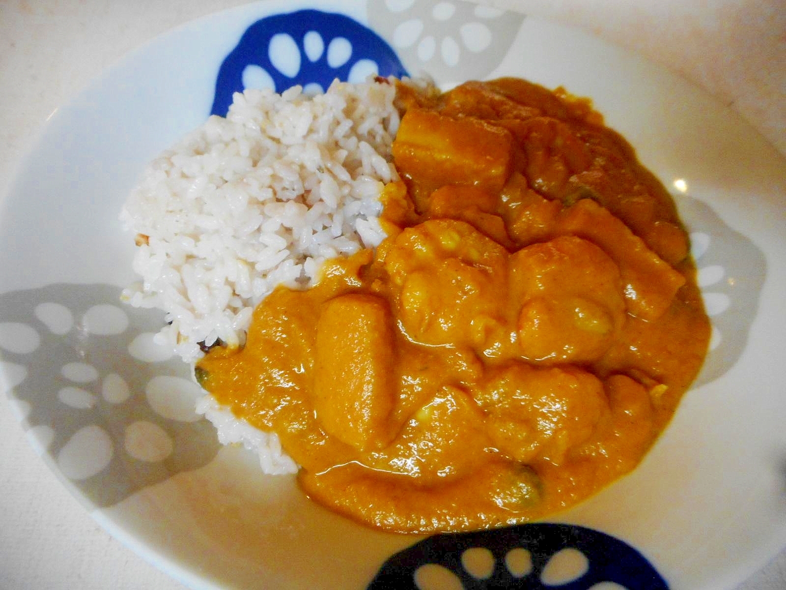 おろし玉ねぎのシーフードカレー