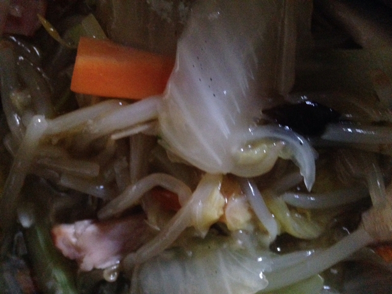 白菜ともやしの中華とろみ炒め。