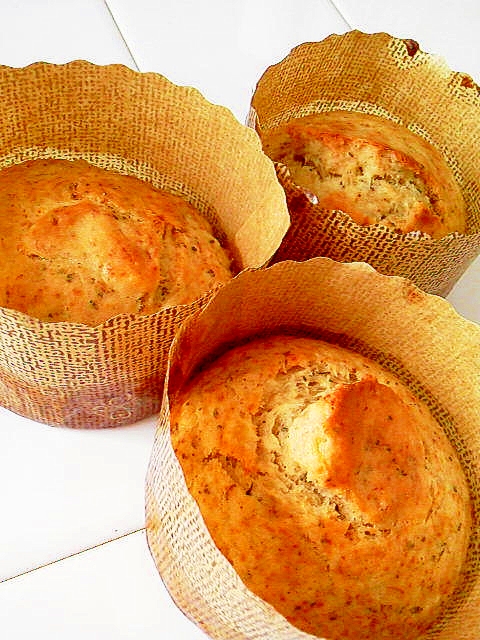 ホットケーキミックスでバナナ紅茶マフィン