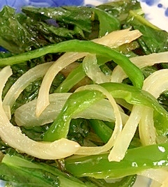 黒キャベツと玉葱 ピーマンの炒め物 レシピ 作り方 By 2727椿 楽天レシピ