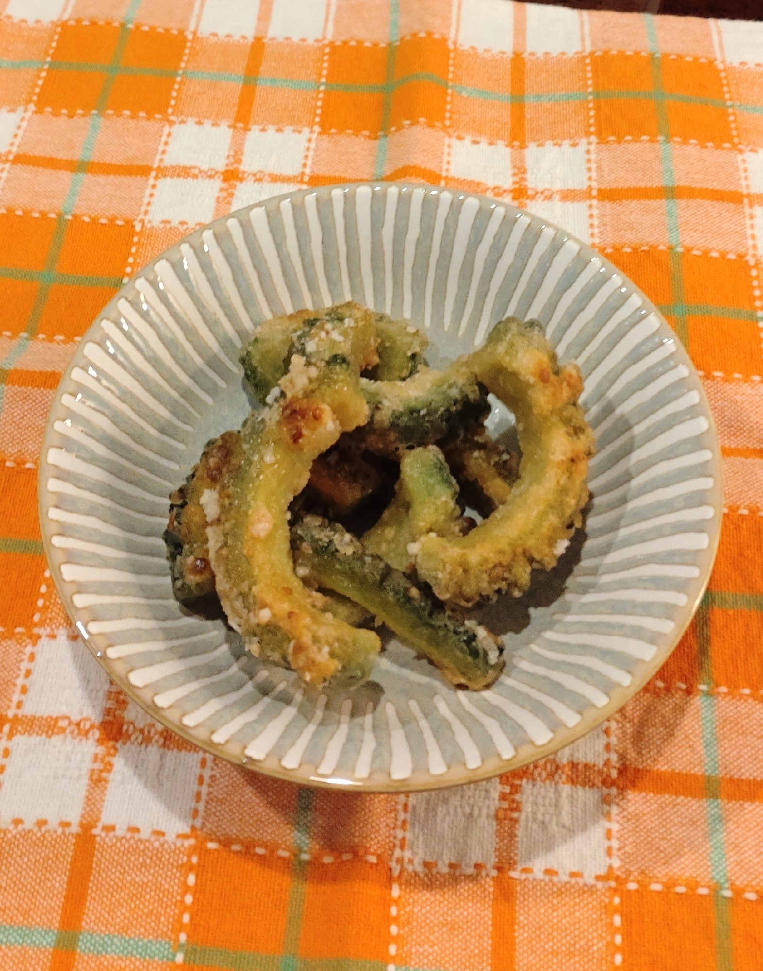 ゴーヤのからあげ♡にんにくしょうゆ