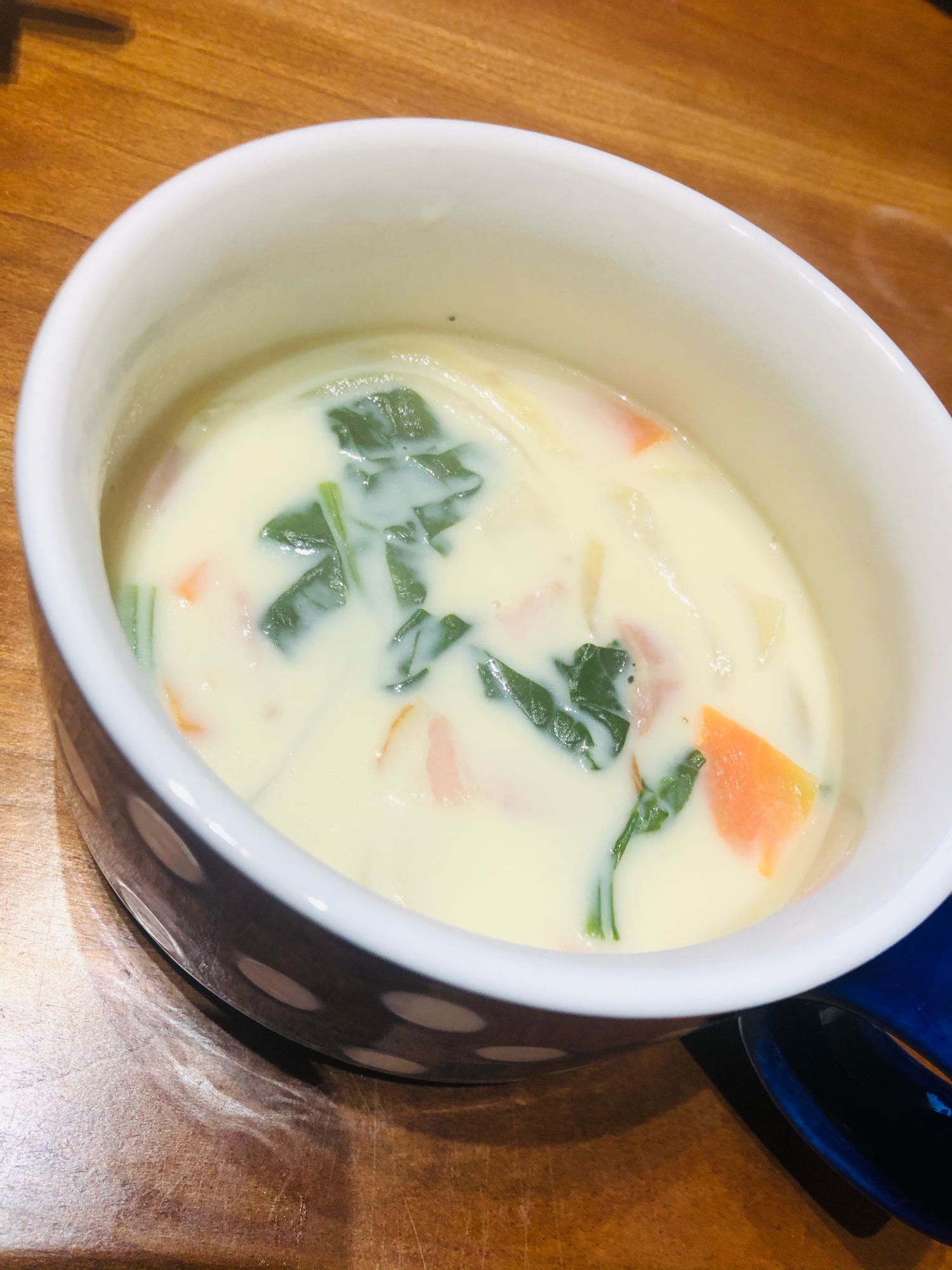 【優しい味付け！】栄養満点豆乳スープ⭐️