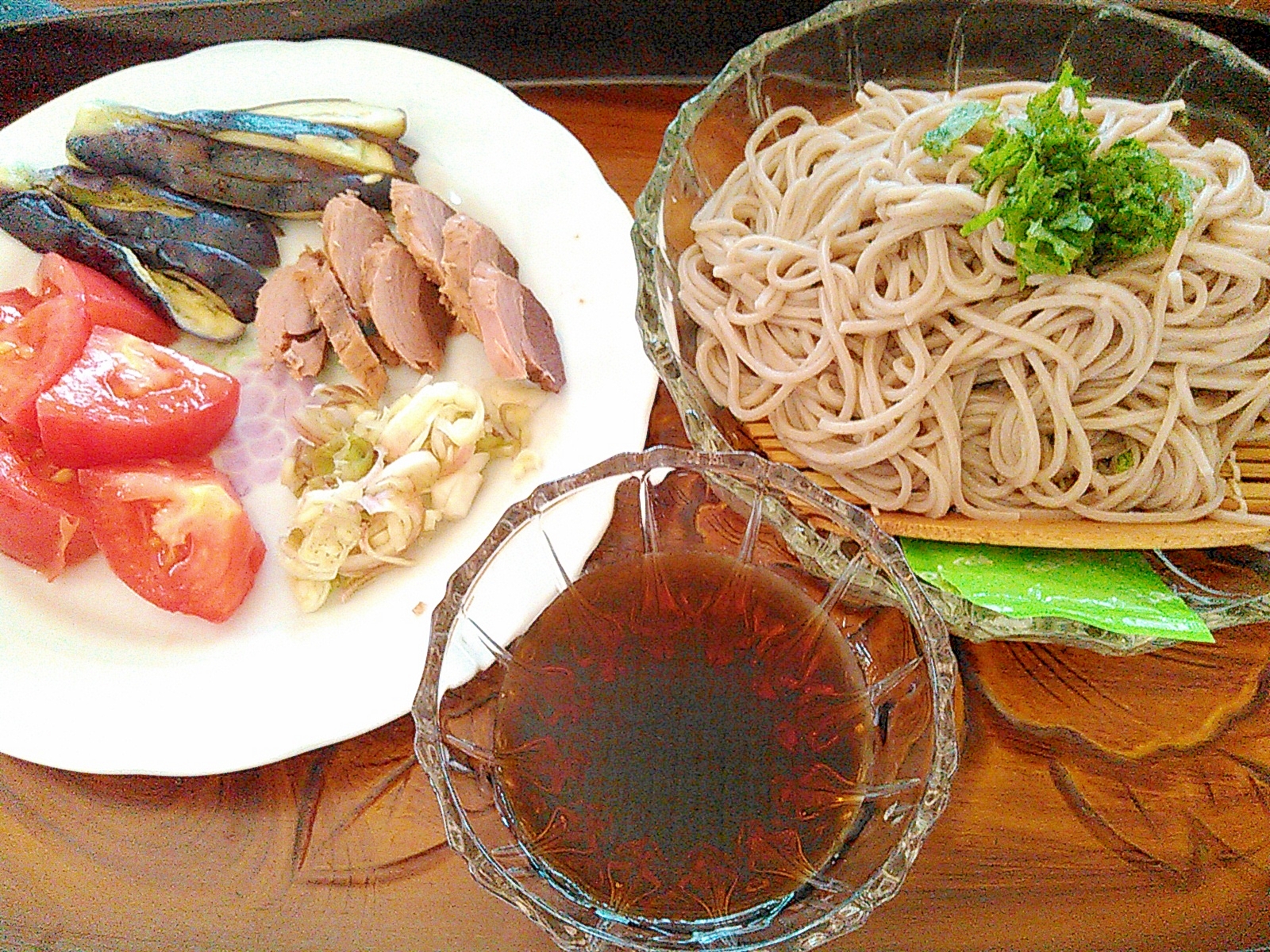 夏にさっぱり ざるそばランチ レシピ 作り方 By あけぼのマジック 楽天レシピ