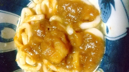 カレーの残りでカレーうどん