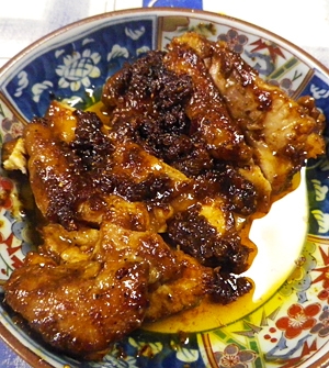 鶏モモ山椒豆板醤焼き