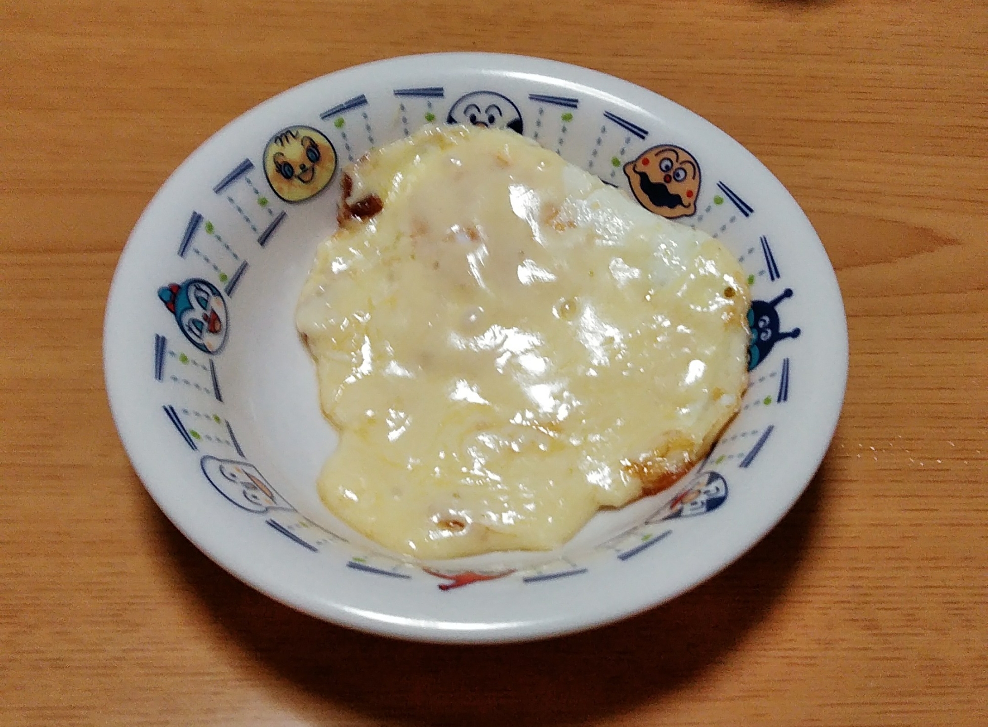 チーズのせ♪両面目玉焼き