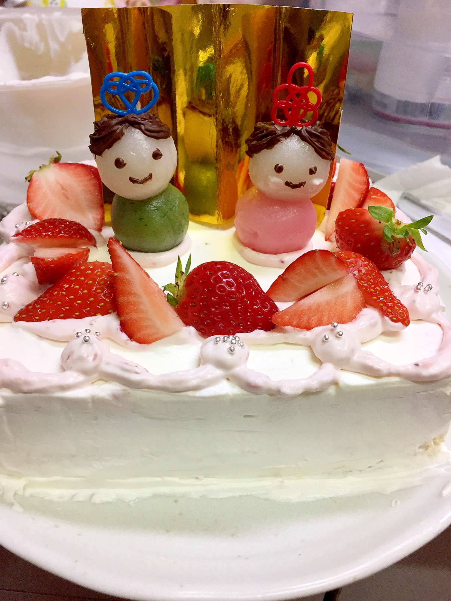 かわいい ひな祭りケーキ レシピ 作り方 By ｙｕｕ 楽天レシピ