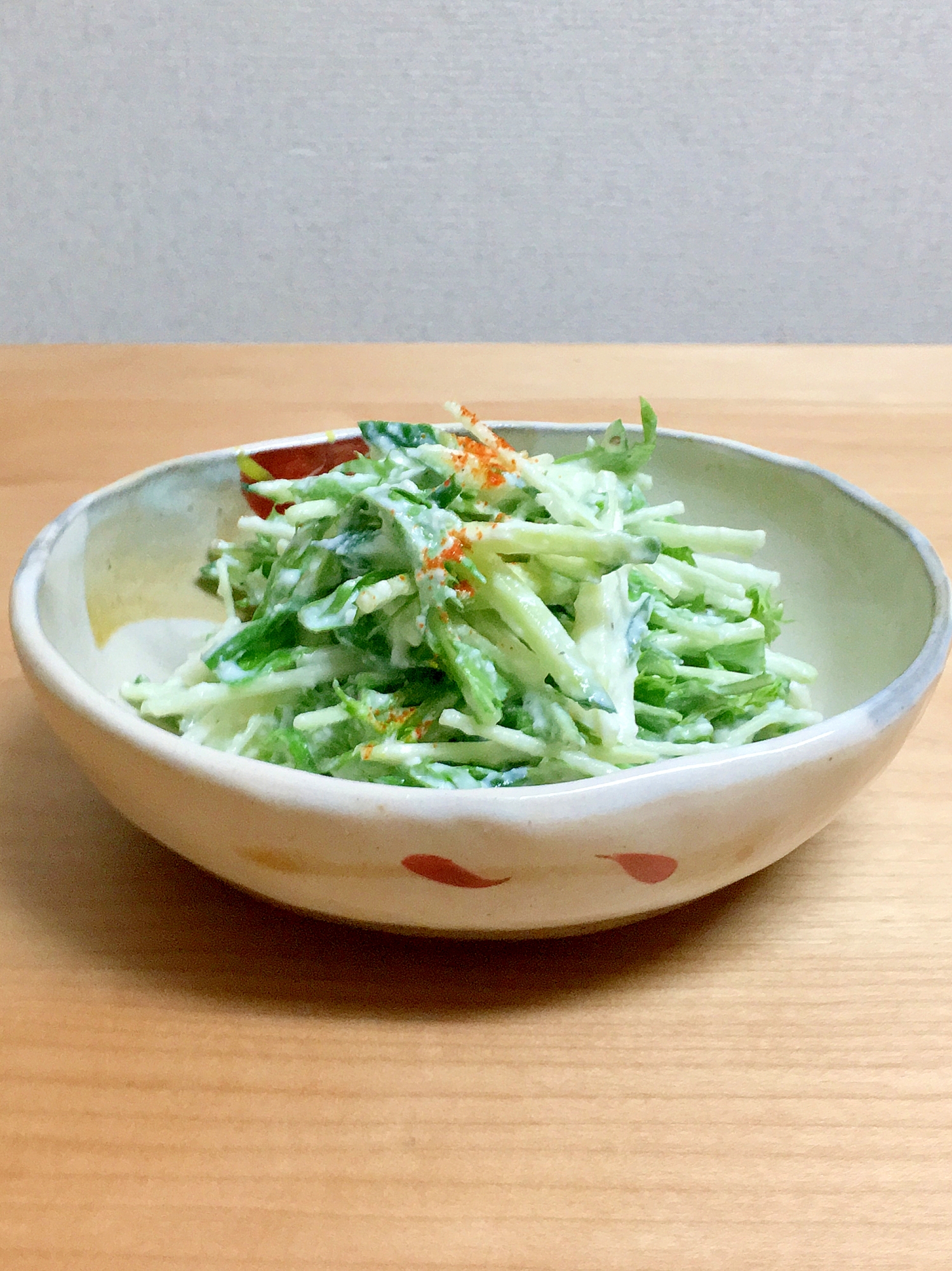 シャキシャキ 水菜の白和えサラダ