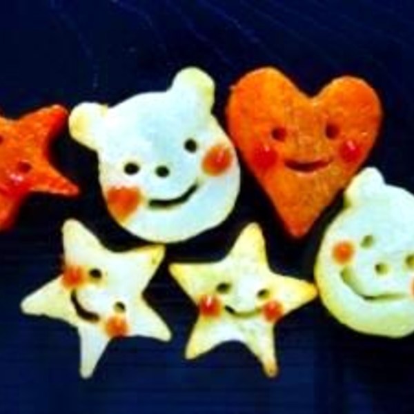 可愛いポテト にんじん キャラおかず レシピ 作り方 By 手作り大好き さくら 楽天レシピ 可愛いポテト にんじん キャラおかず レシピ 作り方 By 手作り大好き さくら 楽天レシピ