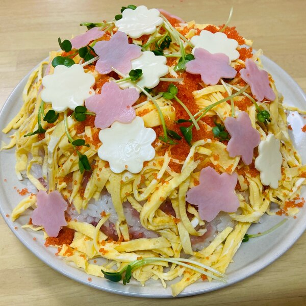 お祝いに 可愛いチラシ寿司 レシピ 作り方 By ちきっとモンスター 楽天レシピ お祝いに 可愛いチラシ寿司 レシピ 作り方 By ちきっとモンスター 楽天レシピ