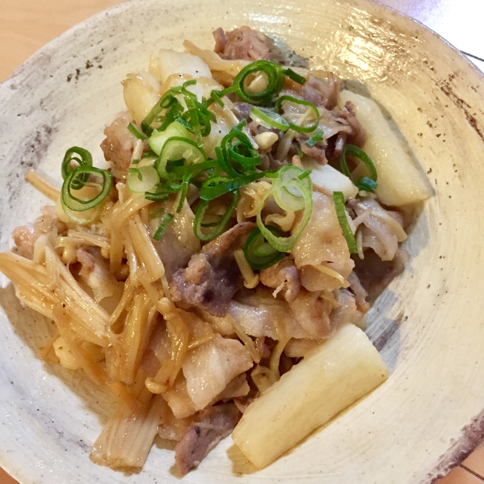 ご飯がすすむ〜！ホクホク長芋豚肉炒め