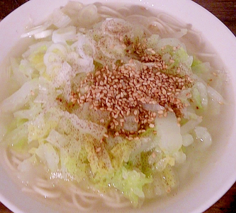 白菜の塩にゅうめん