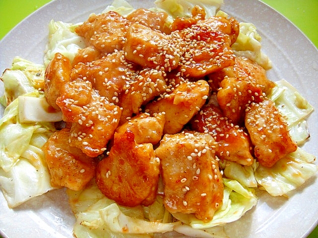 焼肉のタレと味噌で 鶏むね肉のピリ辛炒め レシピ 作り方 By Mint74 楽天レシピ