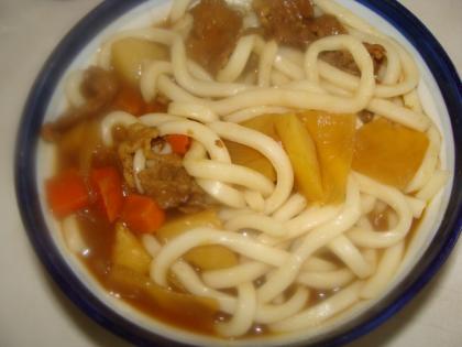 余ったカレーをリメイク☆和風カレーうどん