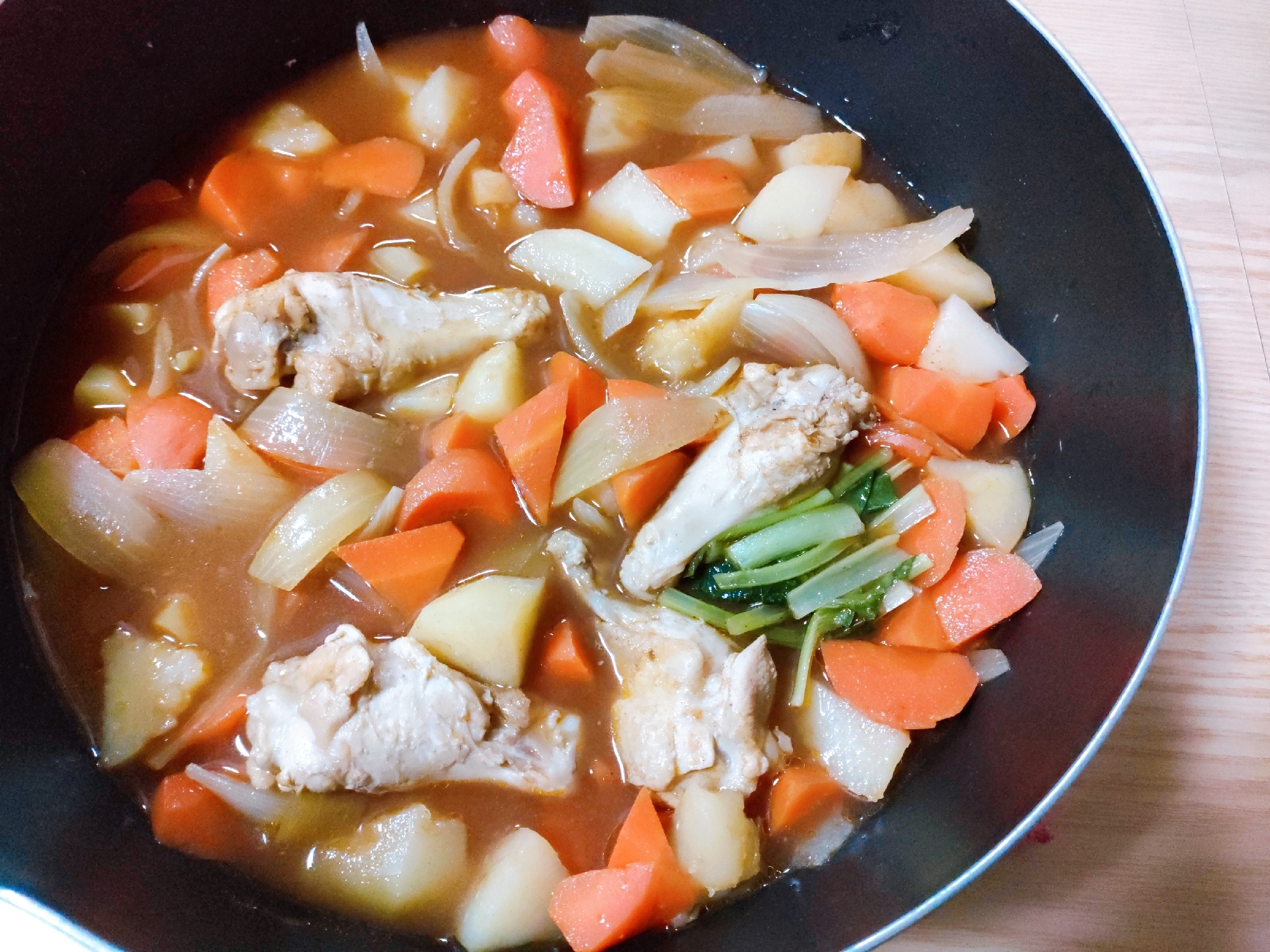 鶏手羽元とたっぷり野菜のカレー鍋