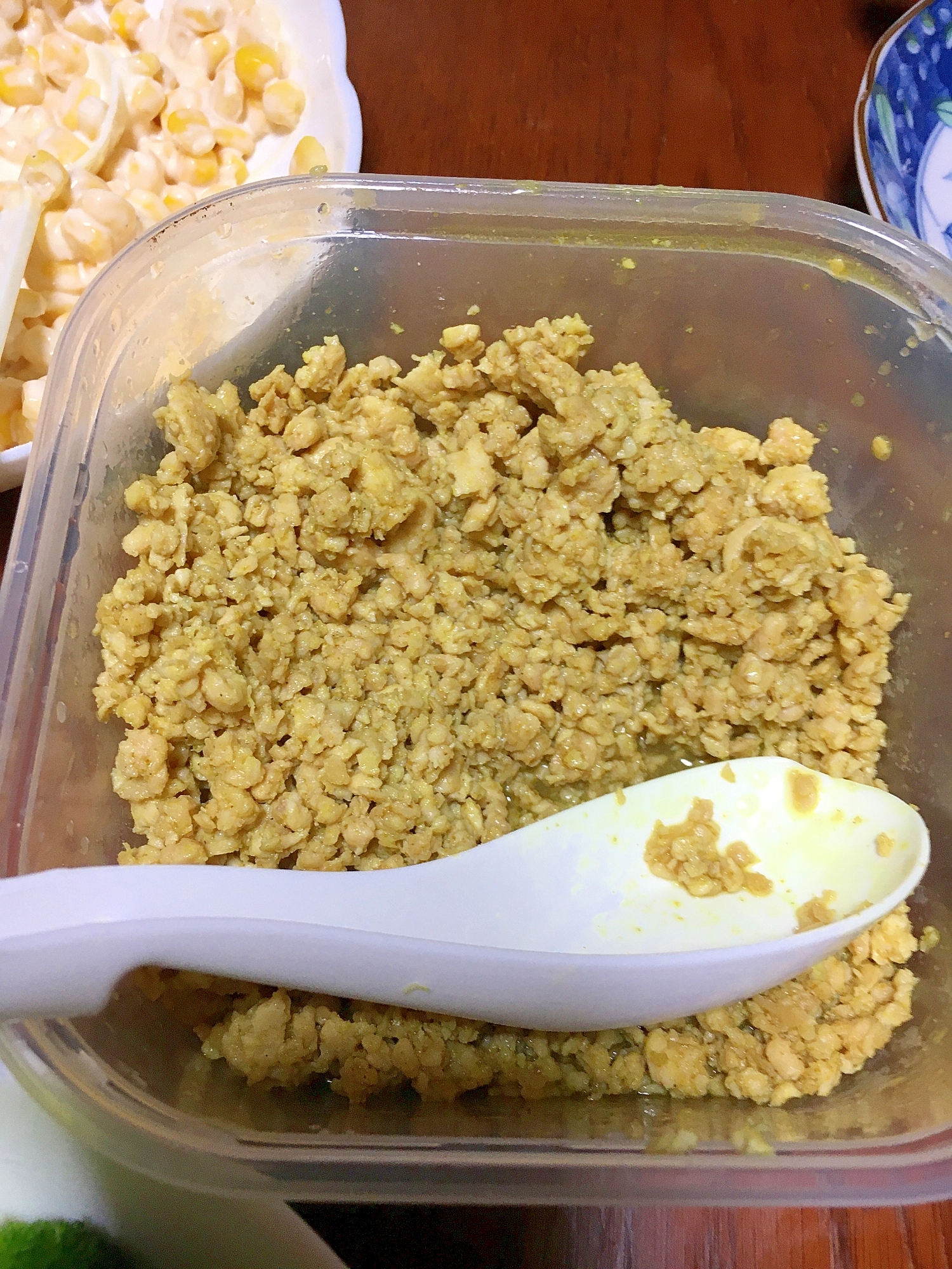 お弁当にオススメ!カレー味の鶏そぼろ