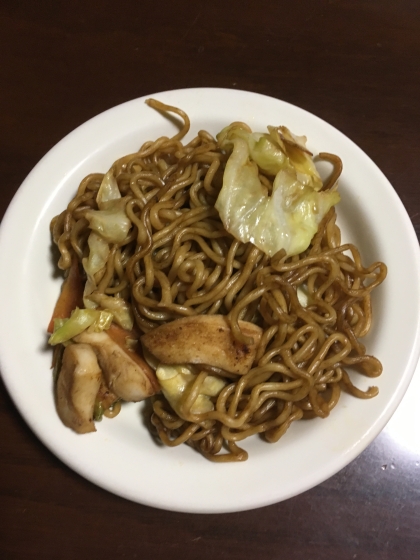 俺が作る！イカ焼きそば♪