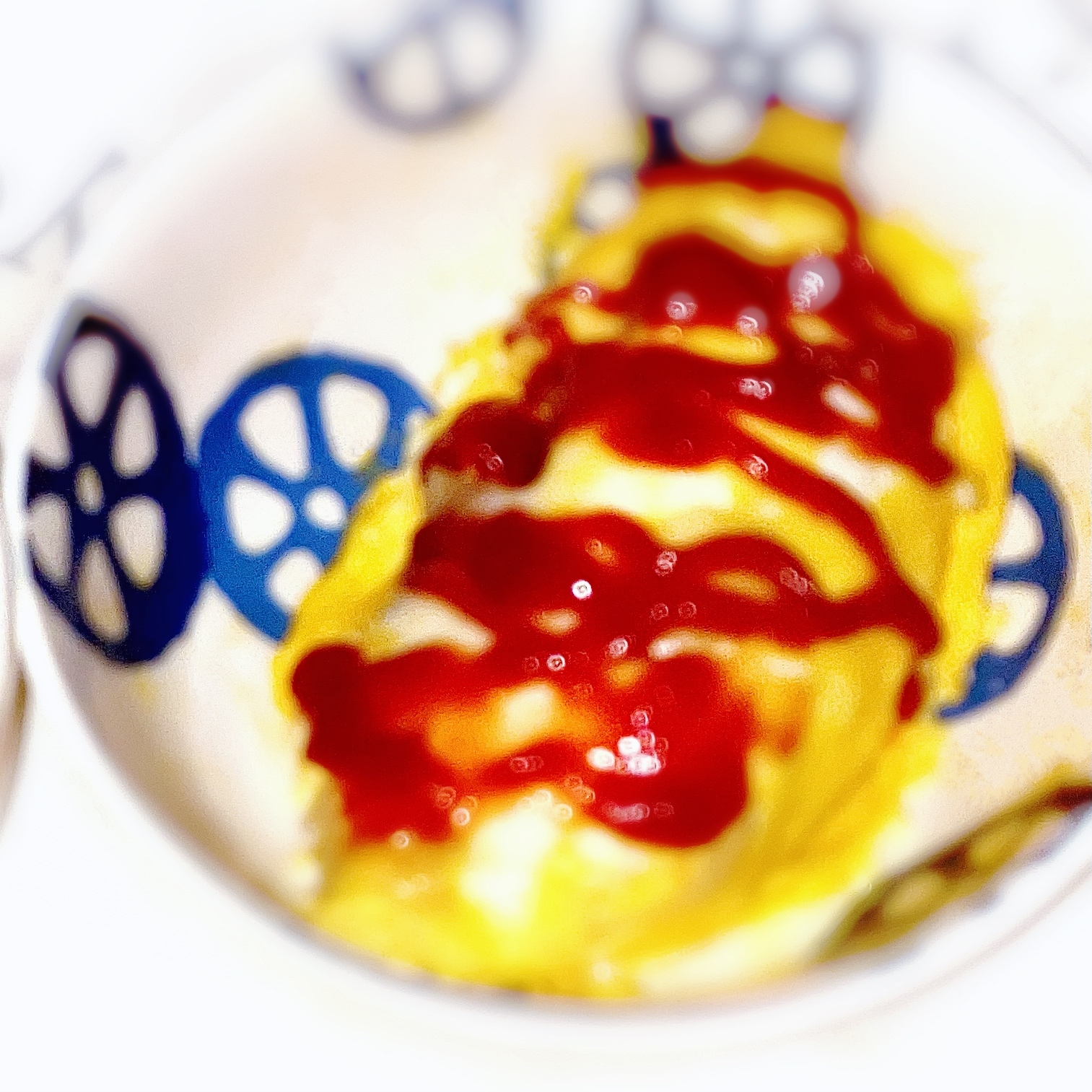 レンジで簡単オムレツ