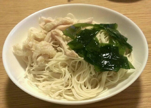 簡単、美味しい！塩スープそうめん
