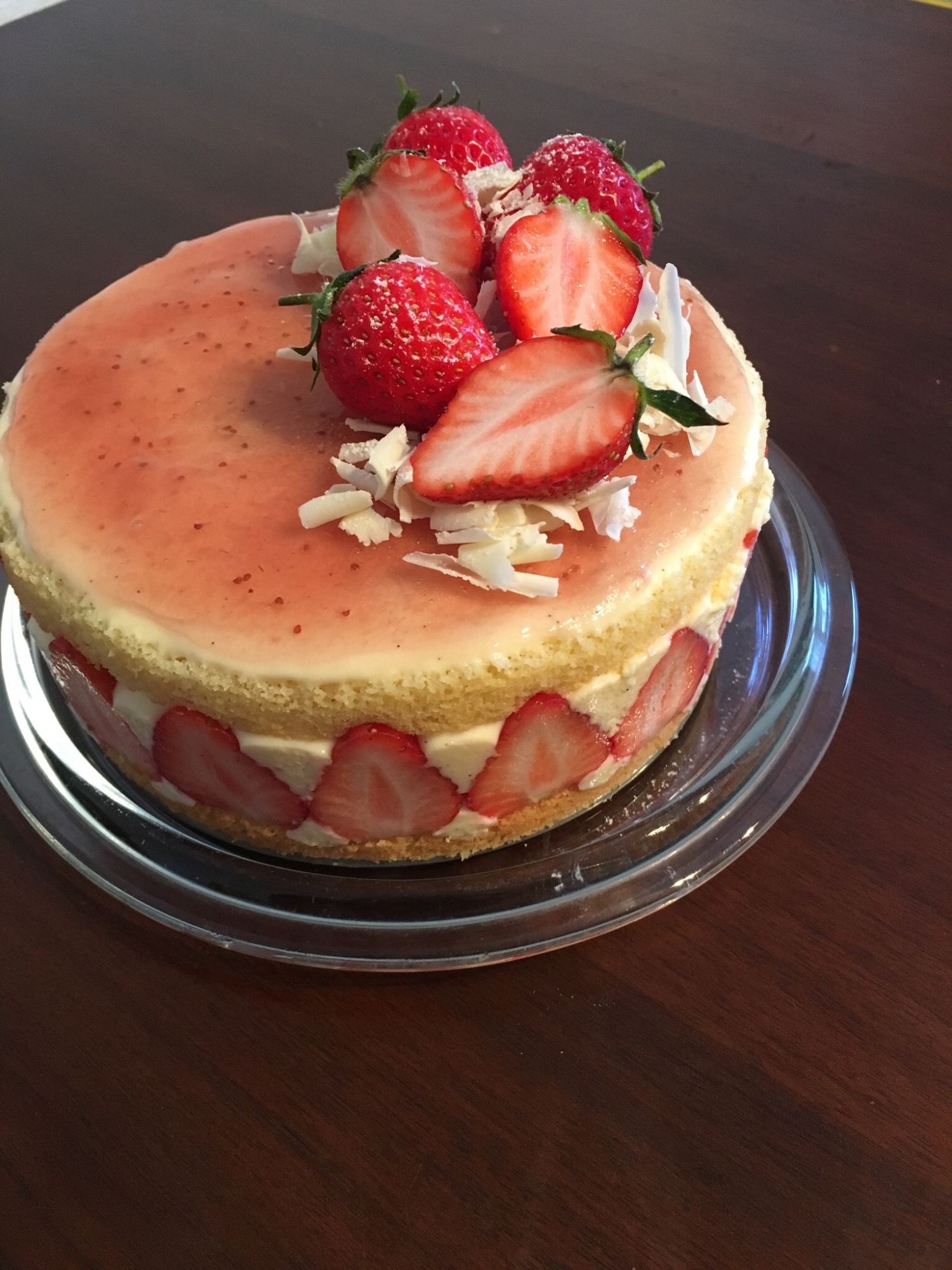 フレジェ風いちごとカスタードムースのケーキ レシピ 作り方 By Aye Aye1218 楽天レシピ