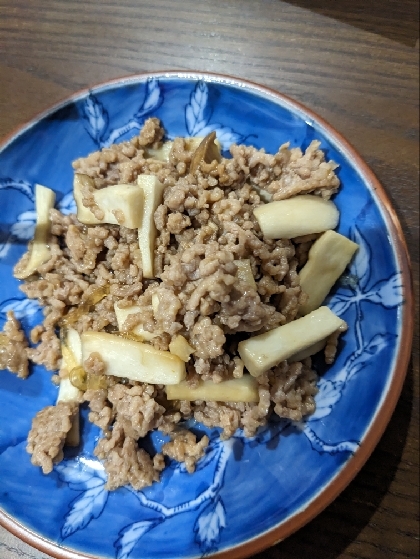 豚ひき肉とエリンギの旨炒め