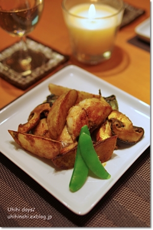 鯖とジャガイモの和風カレーソテー