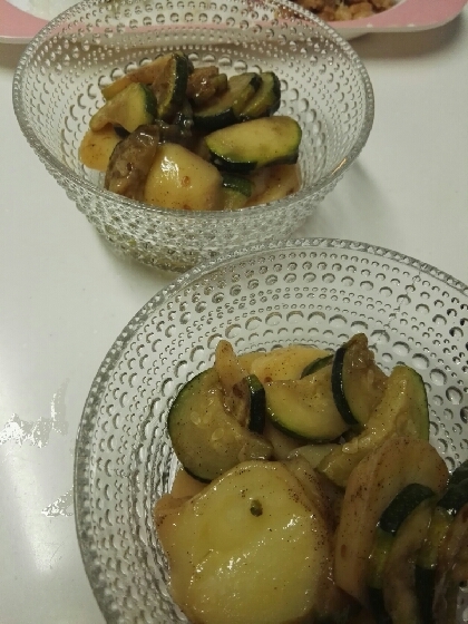 ズッキーニとポテトのバルサミコマリネ