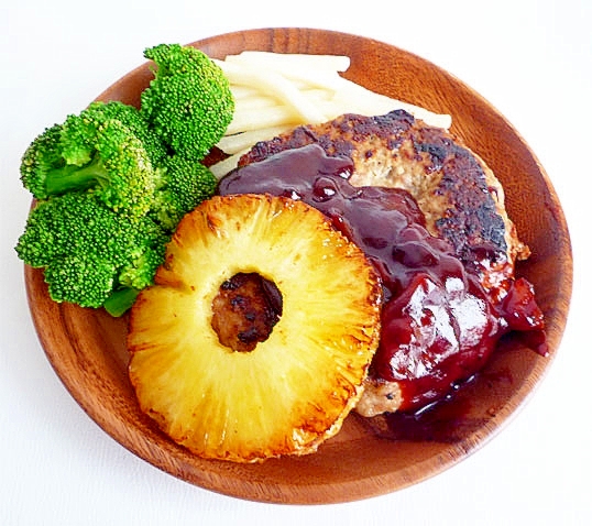 トロピカルハンバーグ レシピ 作り方 By Liqueur 楽天レシピ