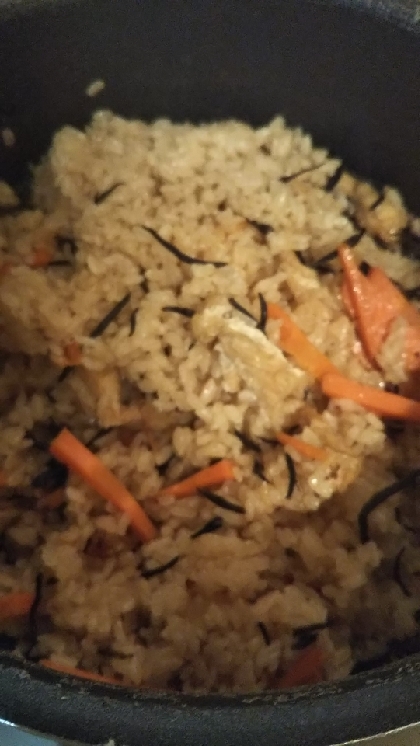 簡単！ひじきご飯