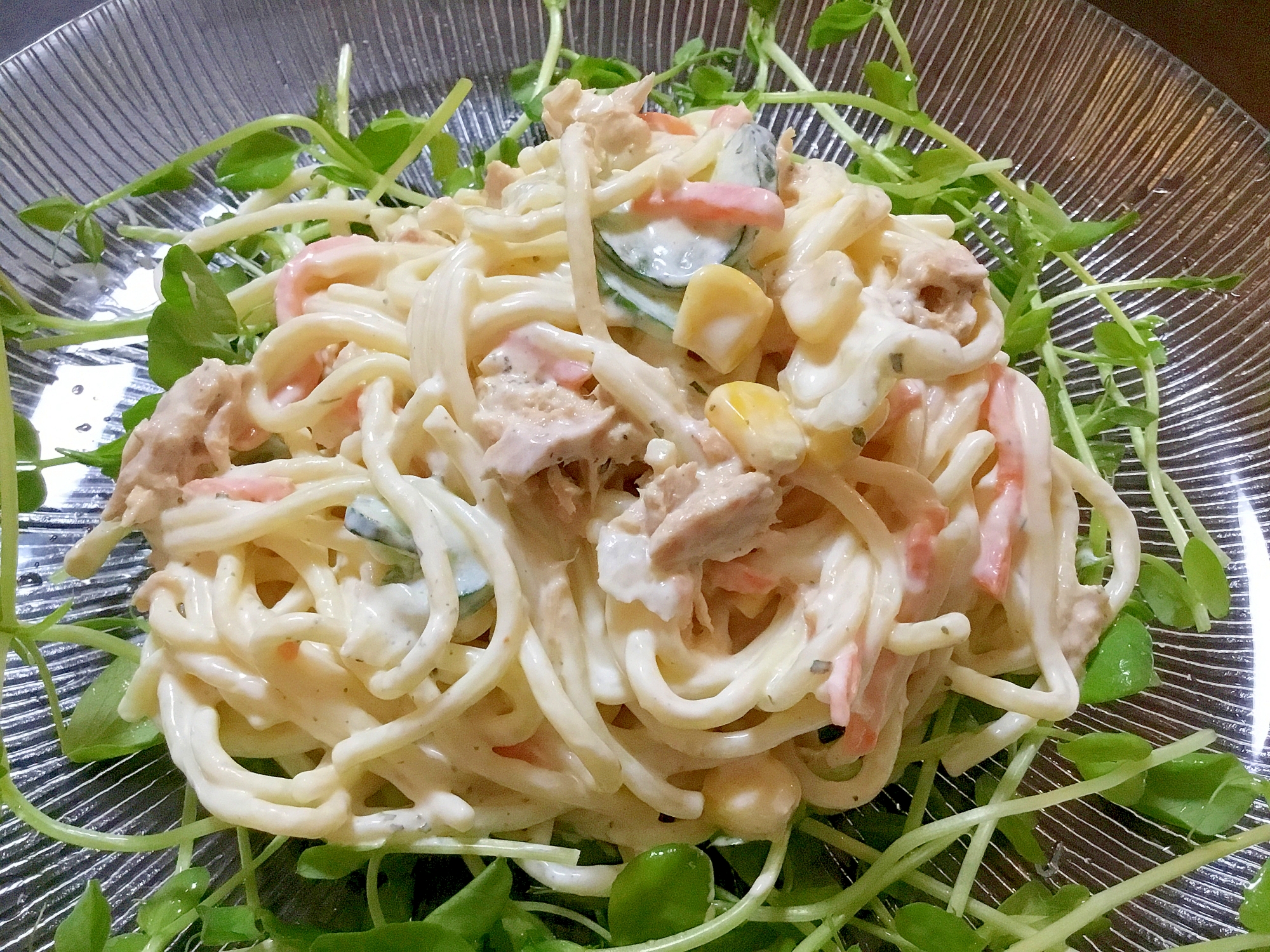 ツナとコーンのパスタサラダ レシピ 作り方 By まゆぱとら 楽天レシピ