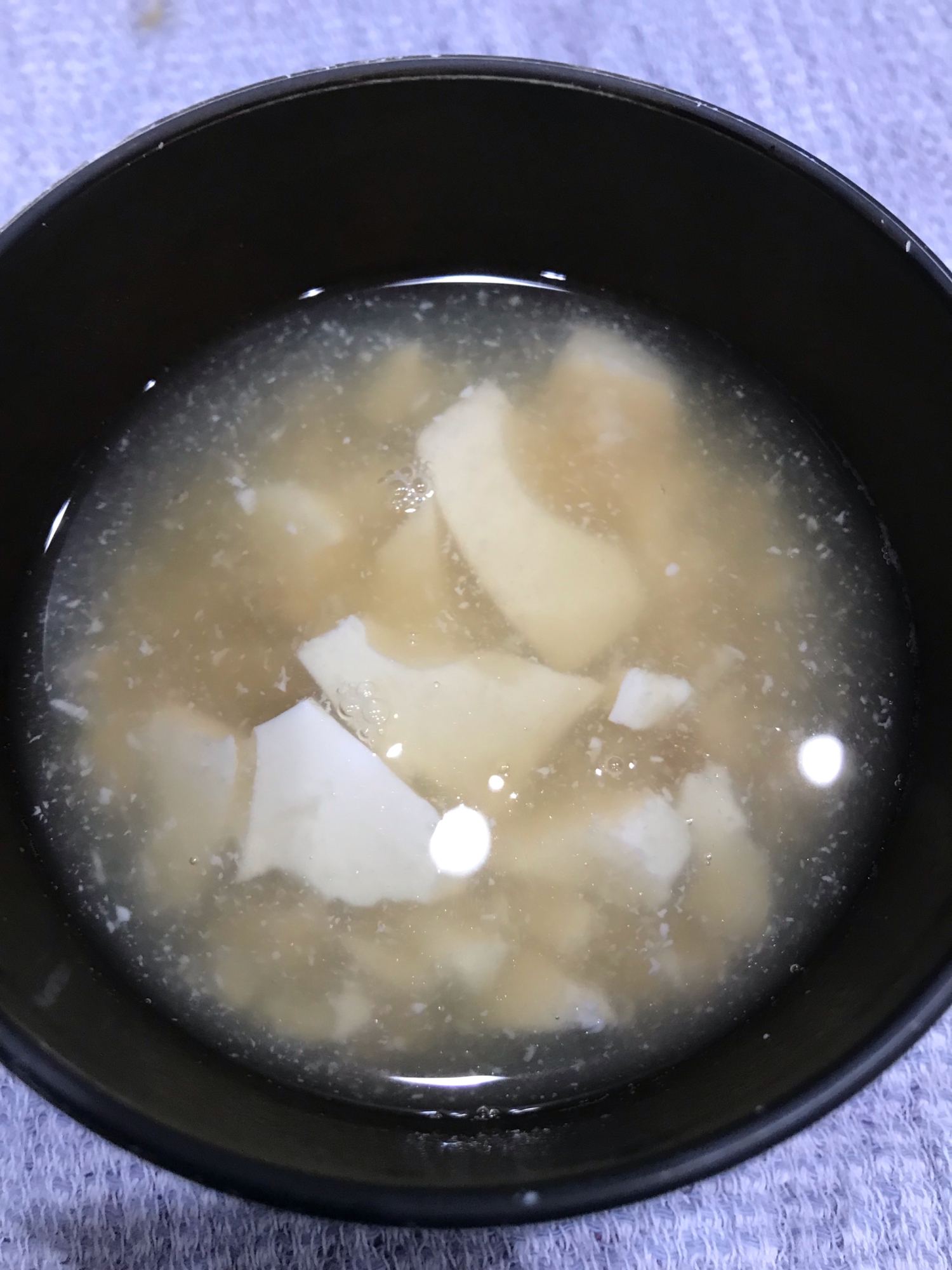 カニ豆腐スープ