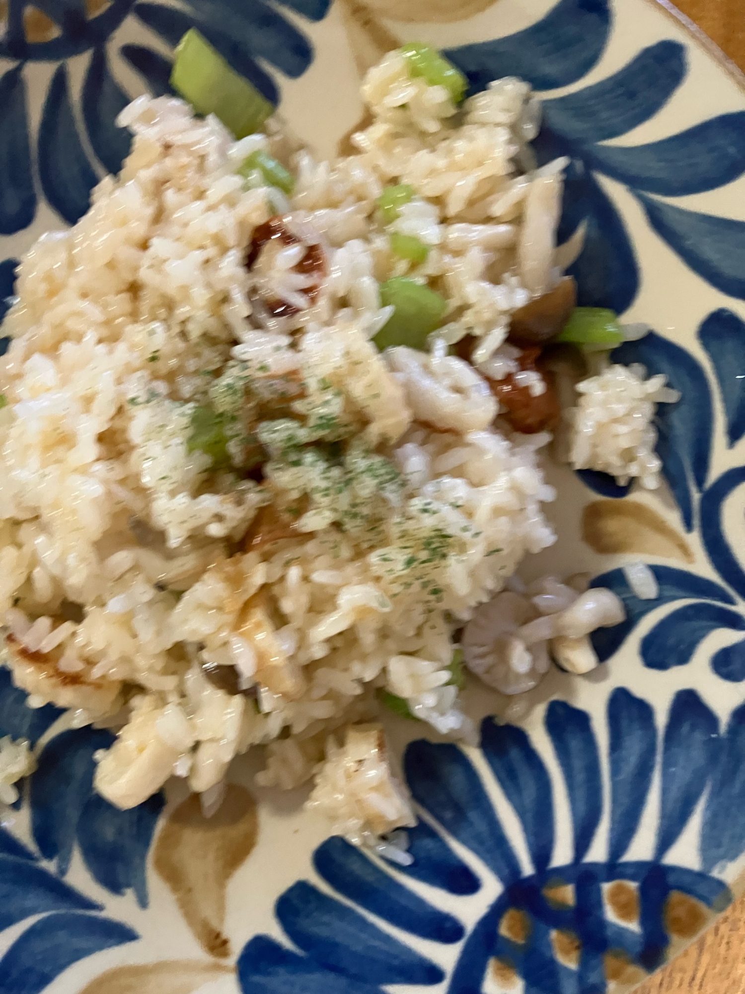 ちくわとセロリの白だし炒飯